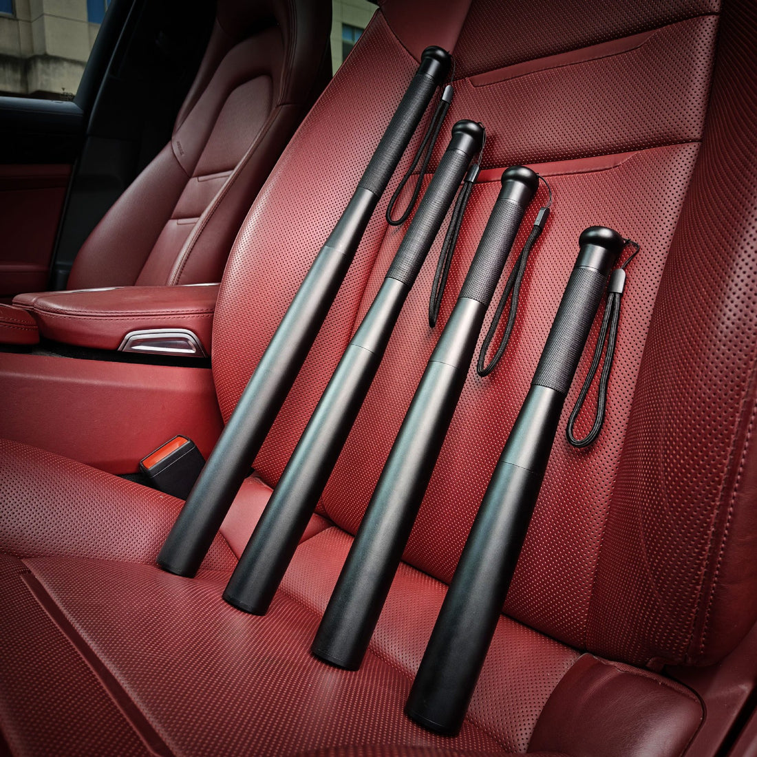 Telescopic Self-Defense Bat Black 49cm 31cm